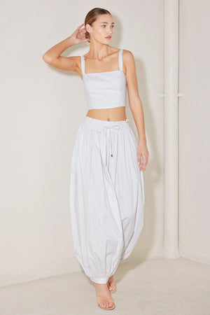 PACIFIC EASE WOVEN BALLON PANTS.