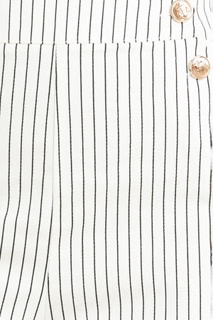 EFFORTLESS FORM STRIPE WOVEN PANTS.