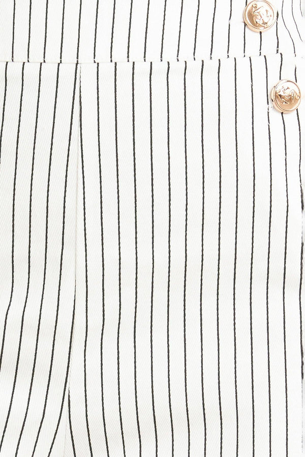 EFFORTLESS FORM STRIPE WOVEN PANTS.