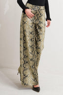 GLAM VENOM FAUX LEATHER PANTS.