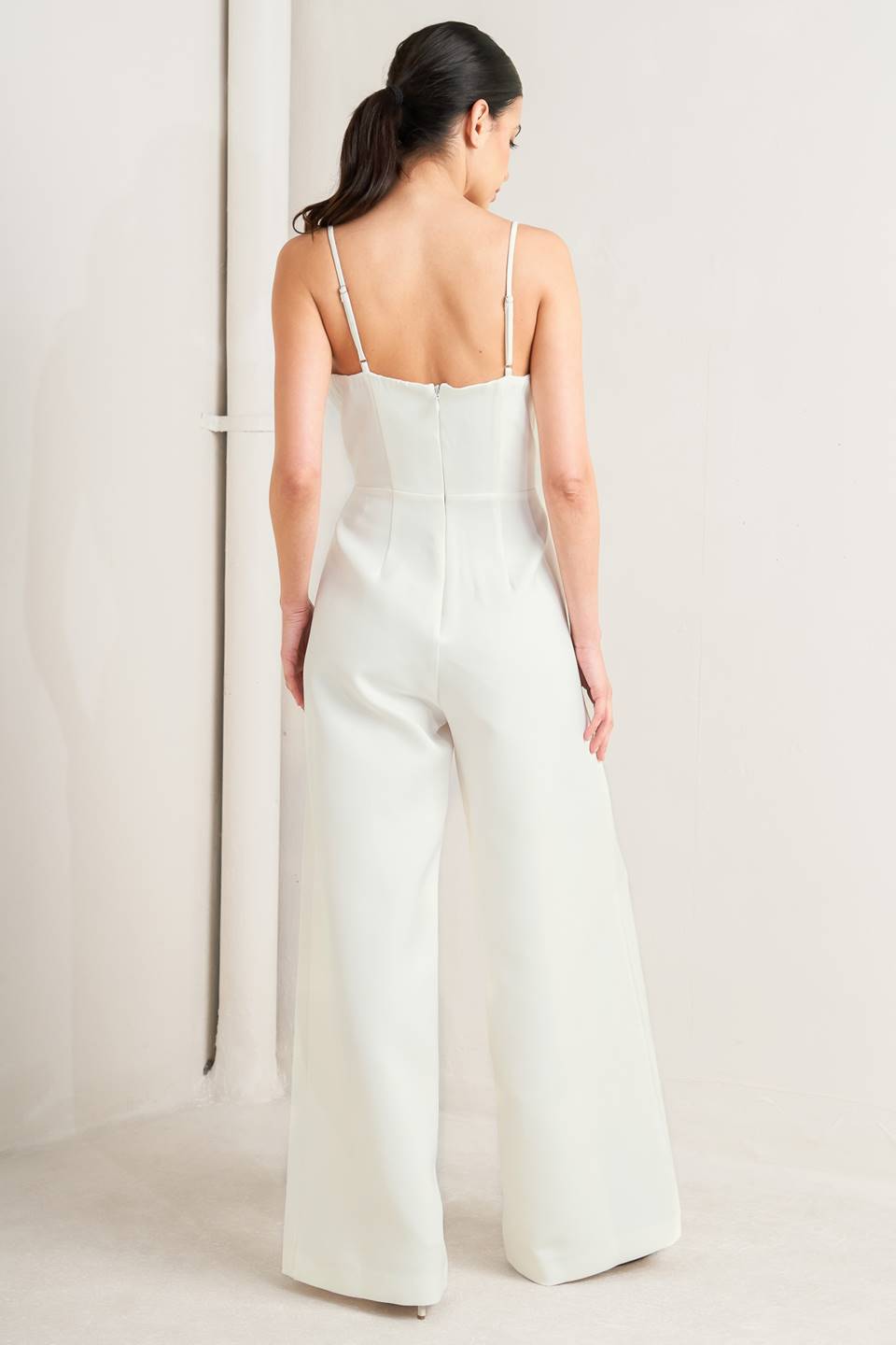 PRISTINE EDGE WOVEN JUMPSUIT
