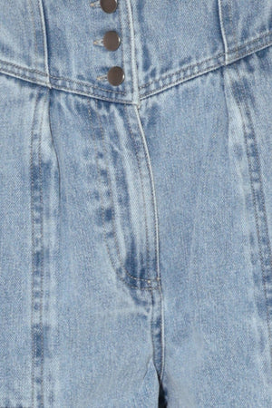 SUNLIT DENIM MOMENT SHORTS - Flying Tomato - SHORTS - Freemarket