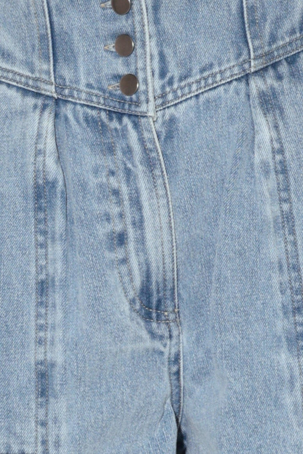 SUNLIT DENIM MOMENT SHORTS - Flying Tomato - SHORTS - Freemarket