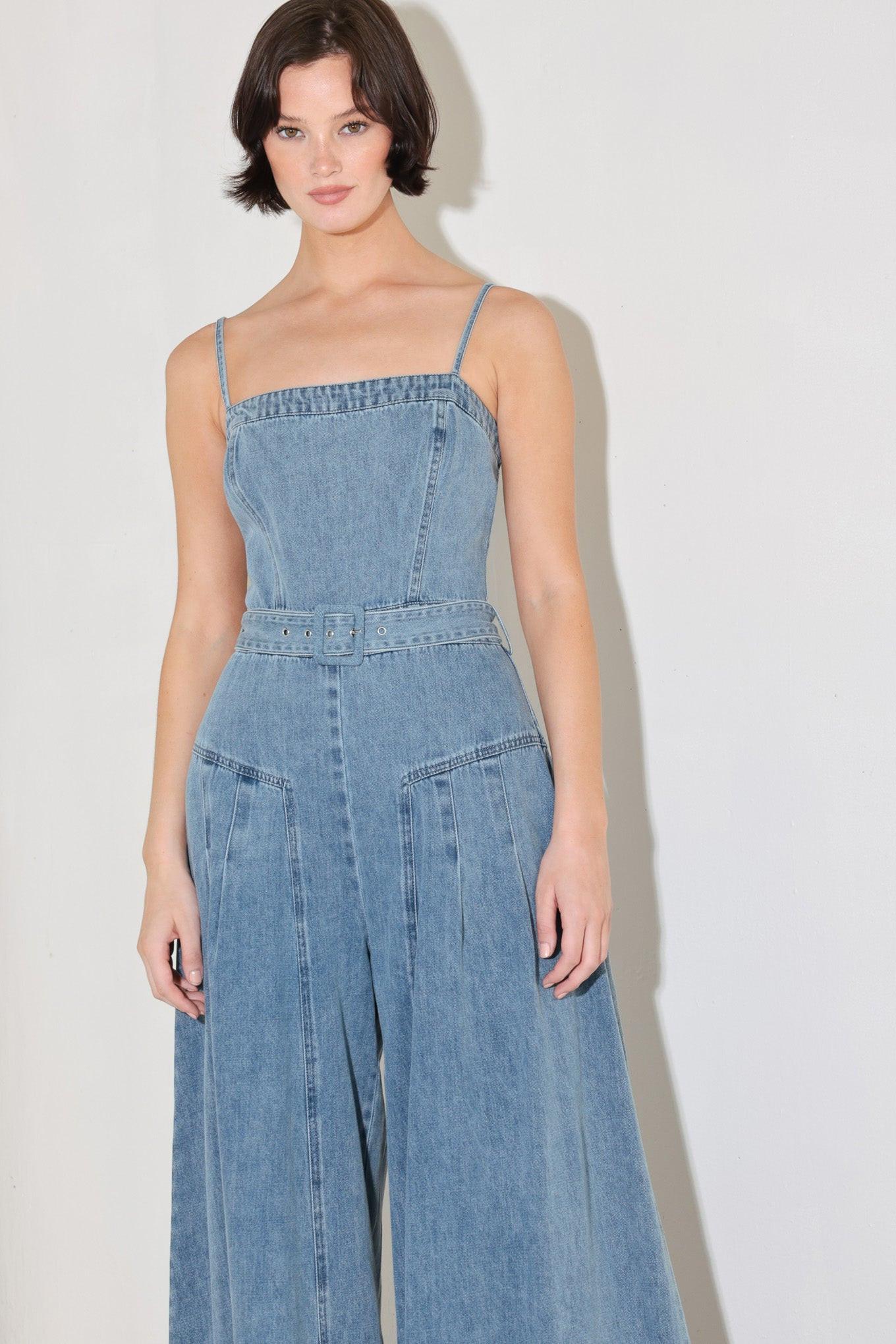 COASTAL CONFIDENCE DENIM JUMPSUIT - Flying Tomato - JUMPSUIT - Freemarket