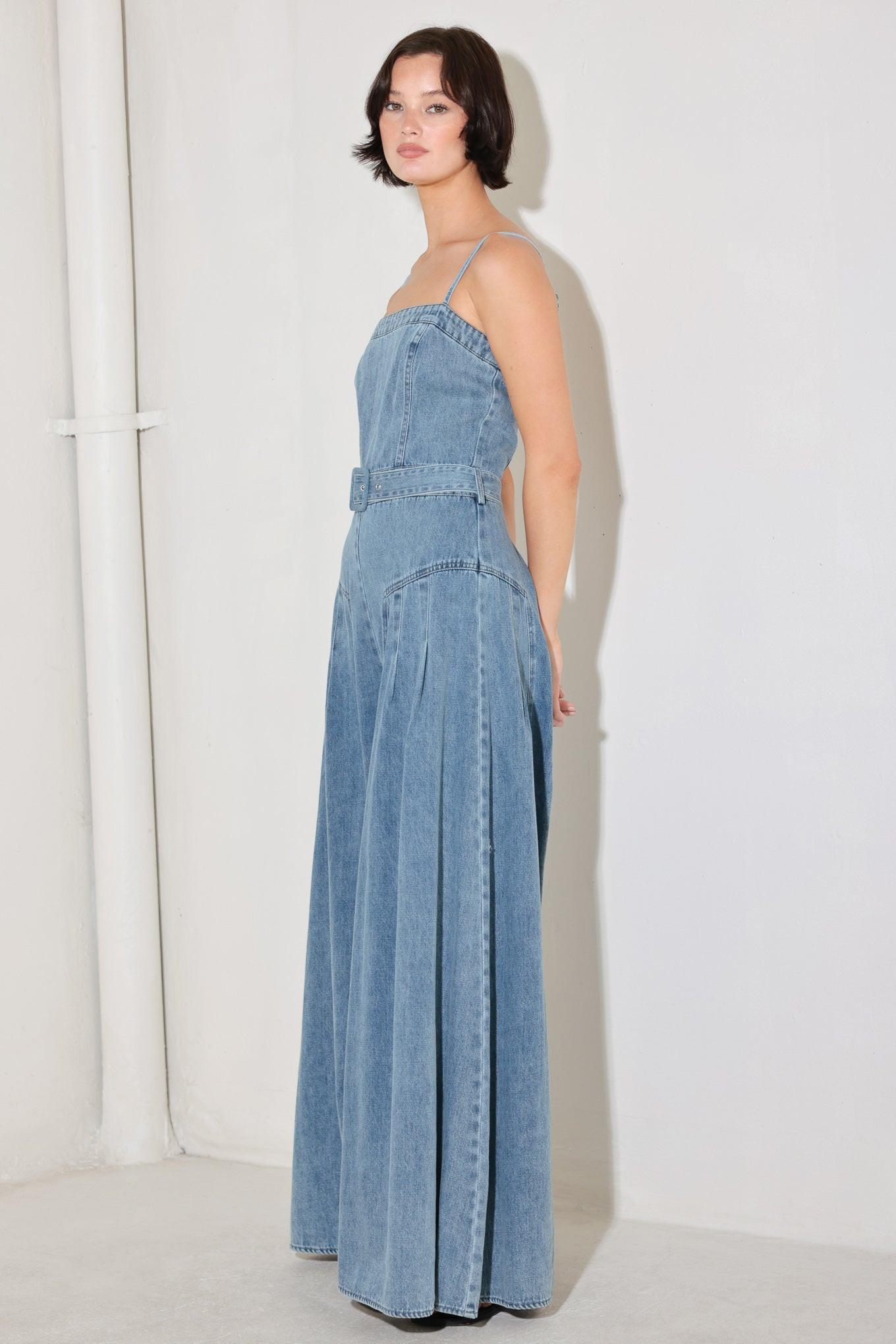 COASTAL CONFIDENCE DENIM JUMPSUIT - Flying Tomato - JUMPSUIT - Freemarket
