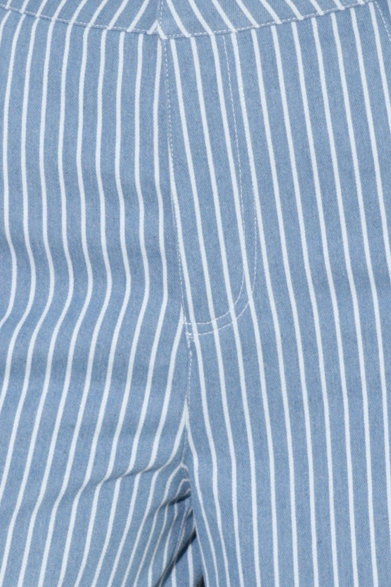 PINSTRIPE PRESTIGE WOVEN PANTS - Flying Tomato - PANTS - Freemarket