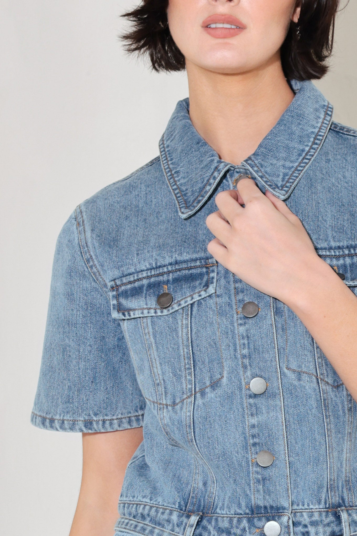 LAIDBACK LUXE DENIM ROMPER - Flying Tomato - ROMPER - Freemarket