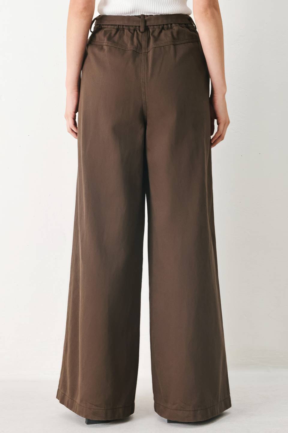 BROWN SUGAR STATEMENT WOVEN PANTS
