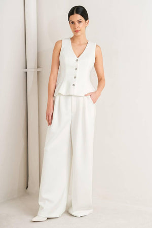 PURE ELEGANCE WOVEN PANTS.