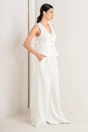 PURE ELEGANCE WOVEN PANTS.