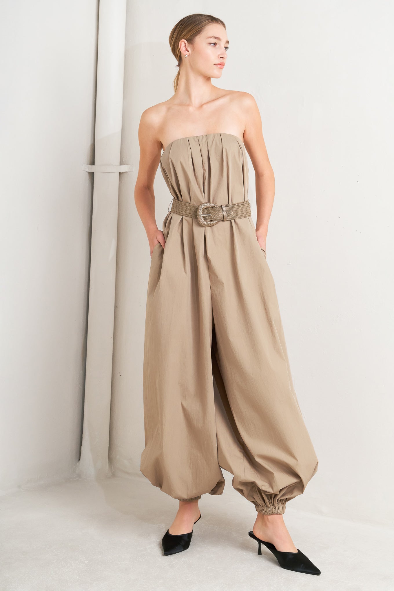 QUIET SENSUALITY WOVEN JUMPSUIT