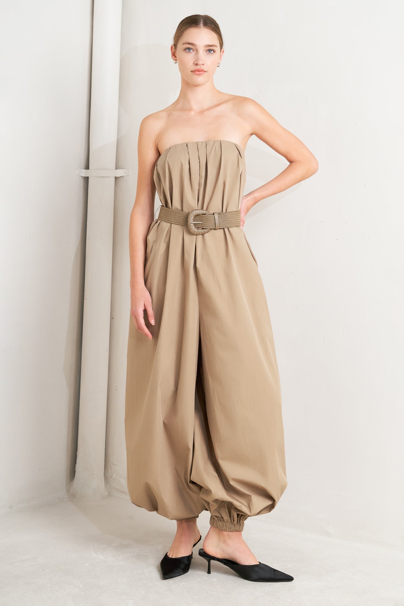 QUIET SENSUALITY WOVEN JUMPSUIT