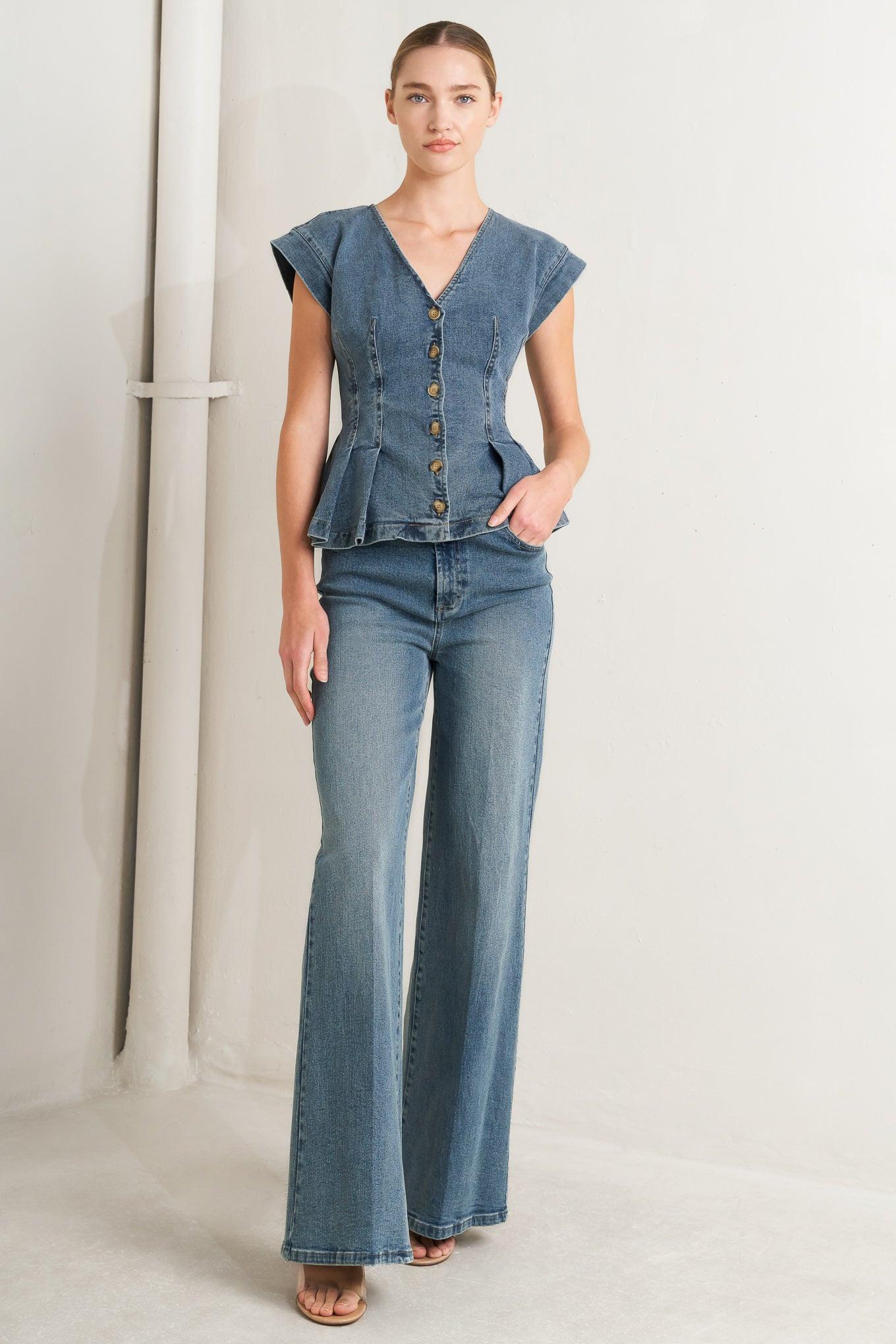 NO SECOND THOUGHT WASHED DENIM PANTS l FREEMARKET – Flying Tomato