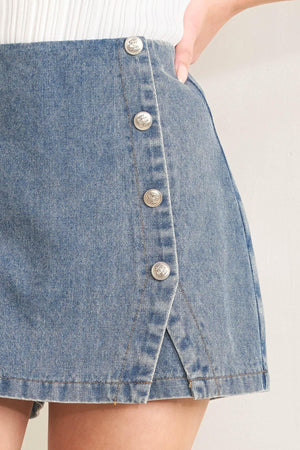 SANTA MONICA DENIM SKORT.