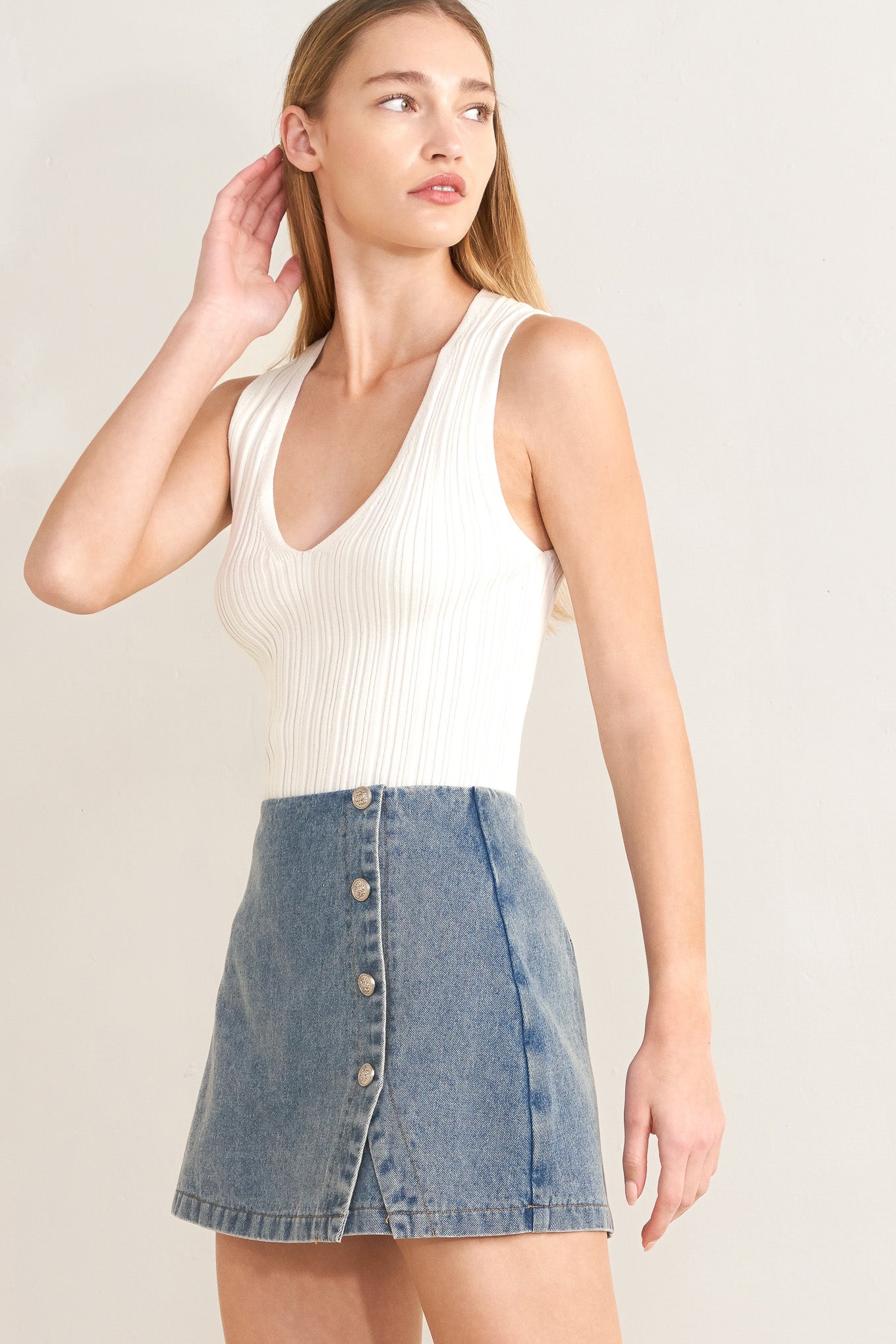 SANTA MONICA DENIM SKORT