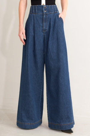 OCEAN DRIVE WIDE DENIM PANTS.