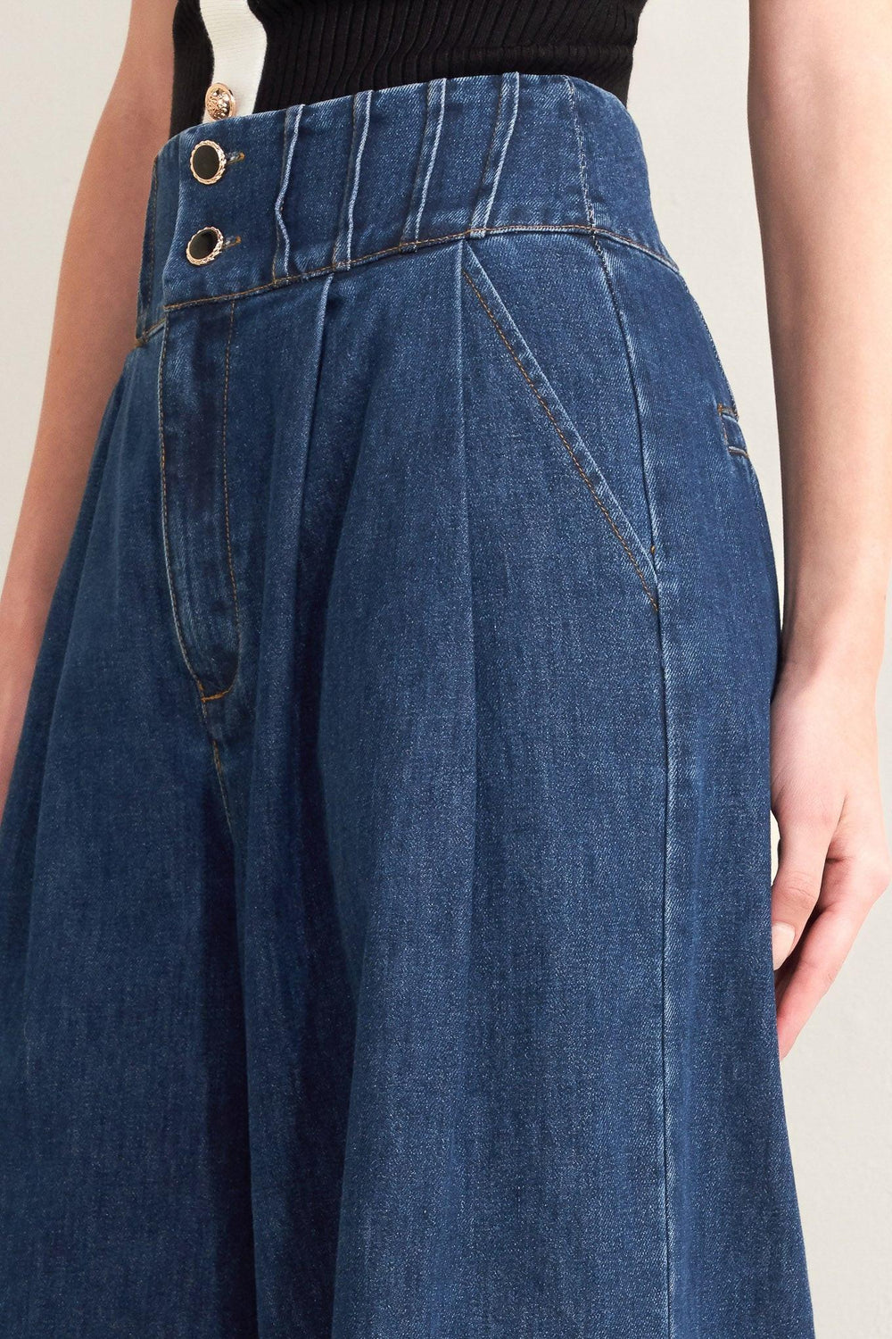 OCEAN DRIVE WIDE DENIM PANTS.