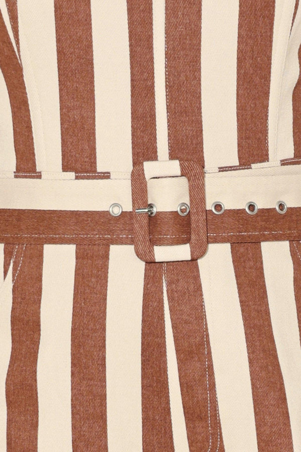 GOLDEN STRIPE ERA WOVEN JUMPSUIT.