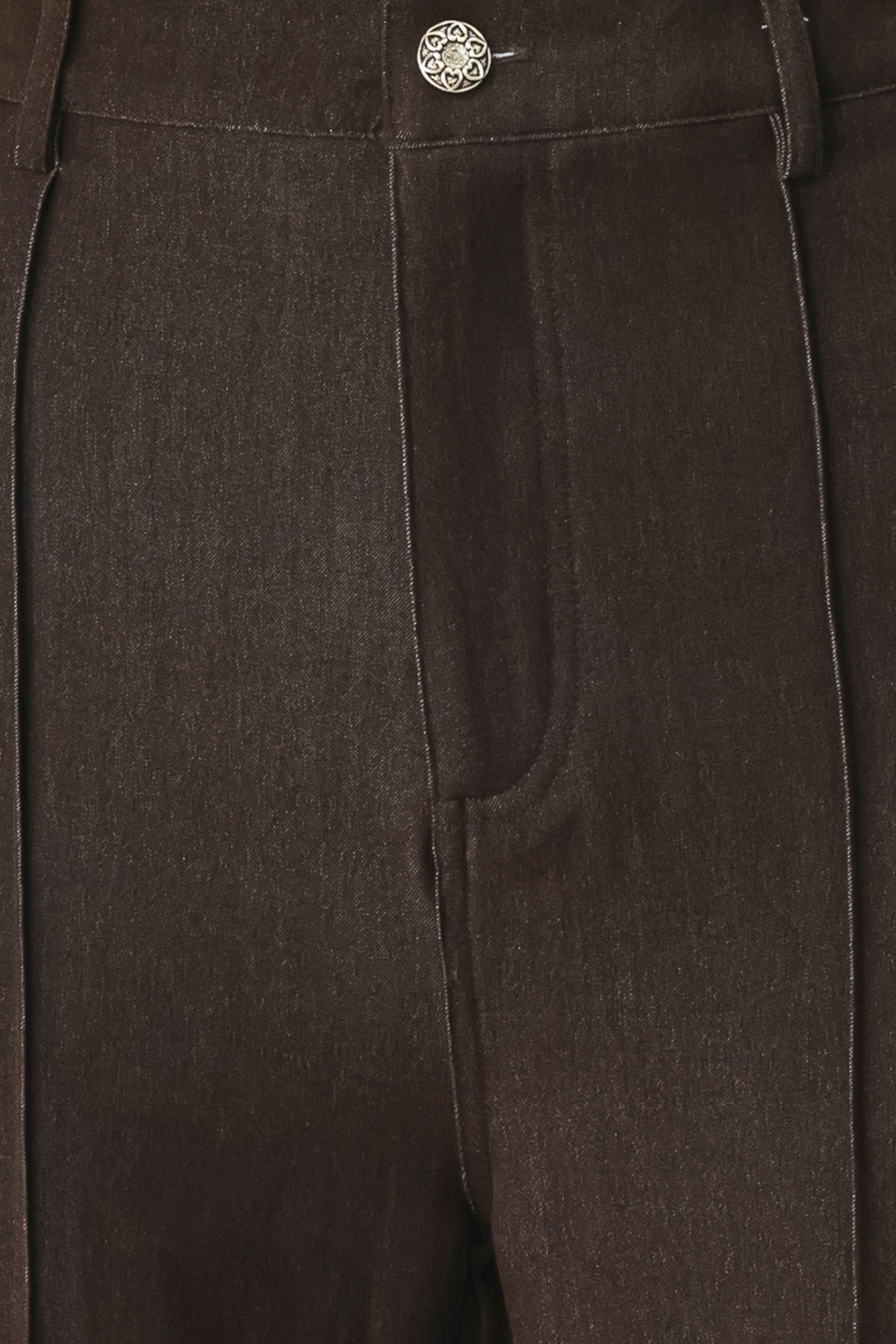 Woman wearing brown flared pants | FREEMARKET