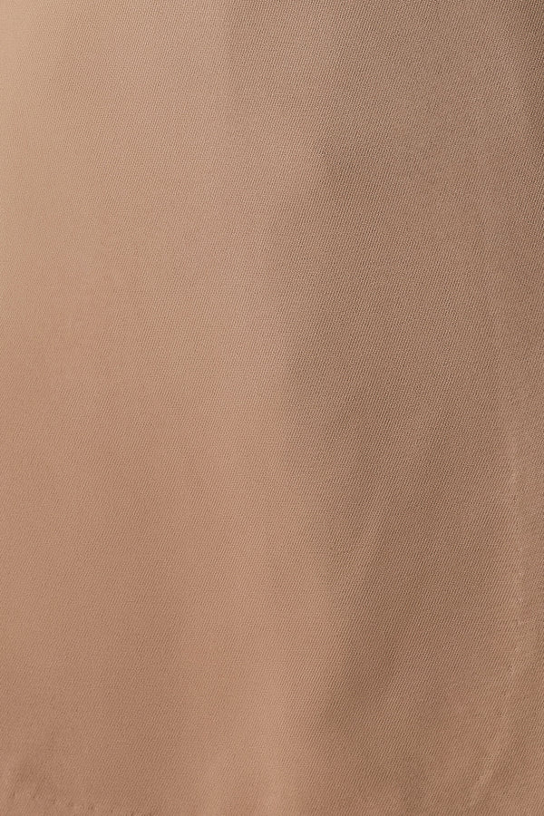 Close-up of brown fabric texture
