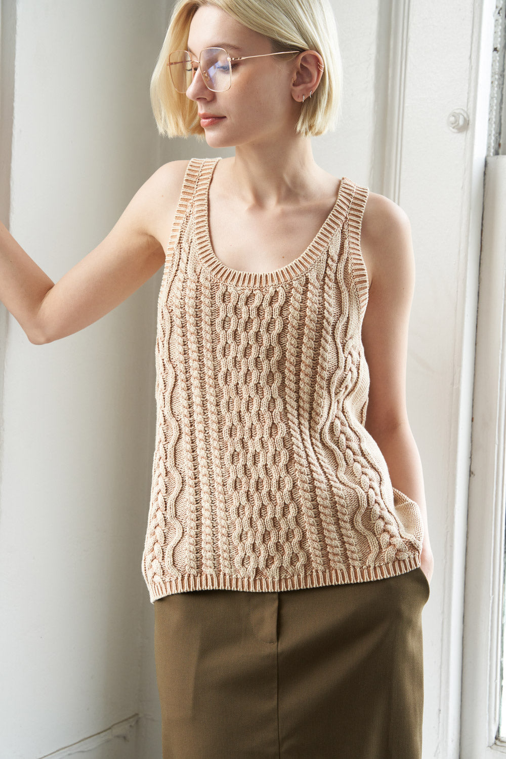 NEVER FORGET KNIT TANK TOP