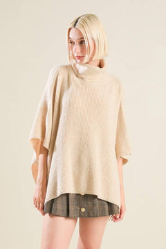 THE ONLY REASON SWEATER KNIT PONCHO.