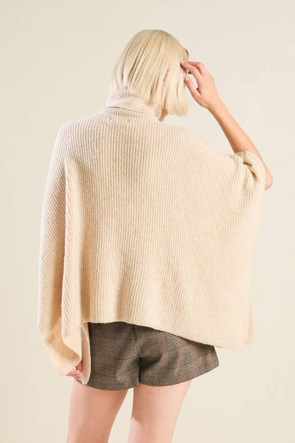 THE ONLY REASON SWEATER KNIT PONCHO.