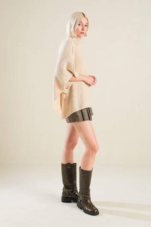 THE ONLY REASON SWEATER KNIT PONCHO.