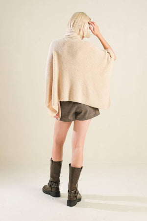 THE ONLY REASON SWEATER KNIT PONCHO.