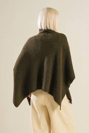 THE ONLY REASON SWEATER KNIT PONCHO.