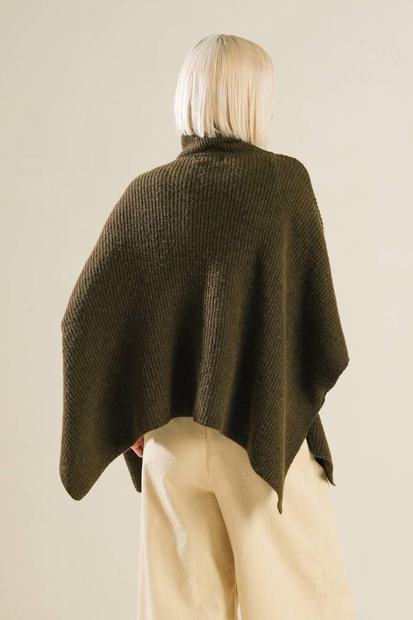 THE ONLY REASON SWEATER KNIT PONCHO.