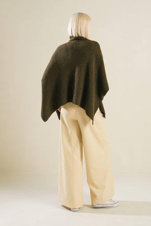 THE ONLY REASON SWEATER KNIT PONCHO.