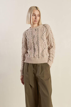 LITTLE BIT IN LOVE SWEATER KNIT TOP.