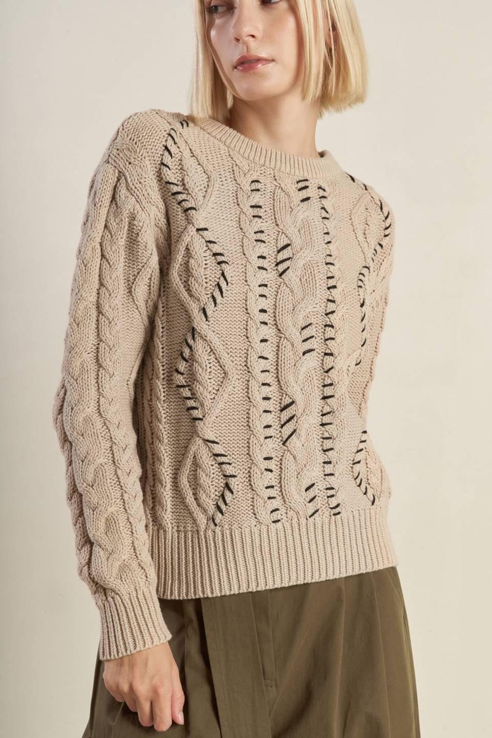 LITTLE BIT IN LOVE SWEATER KNIT TOP.