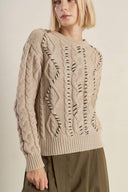 LITTLE BIT IN LOVE SWEATER KNIT TOP.