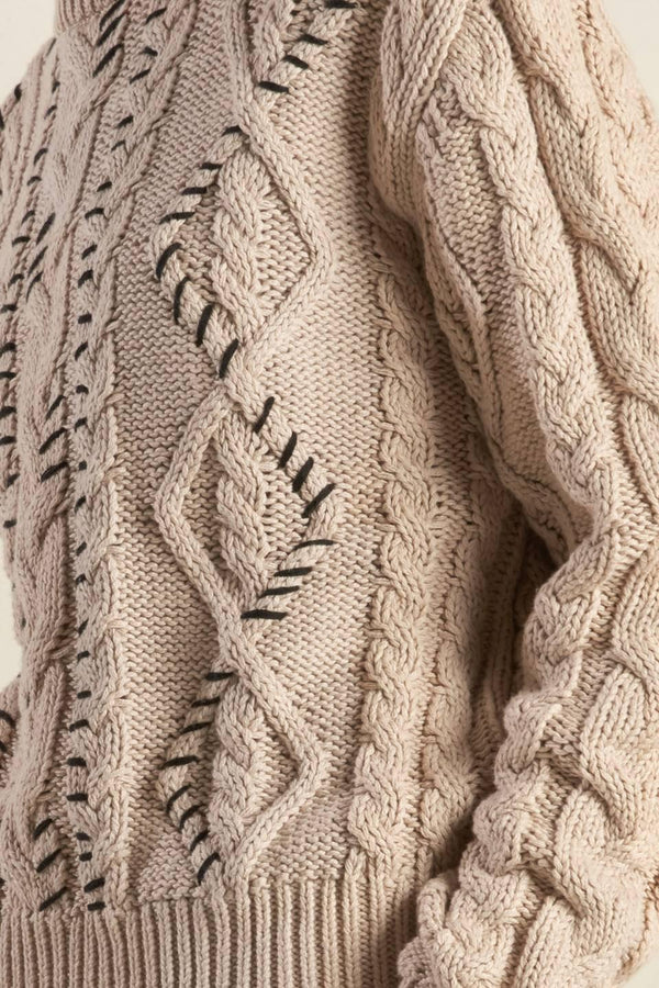 LITTLE BIT IN LOVE SWEATER KNIT TOP.