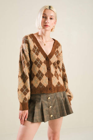 CHAMPAGNE COAST SWEATER CARDIGAN.