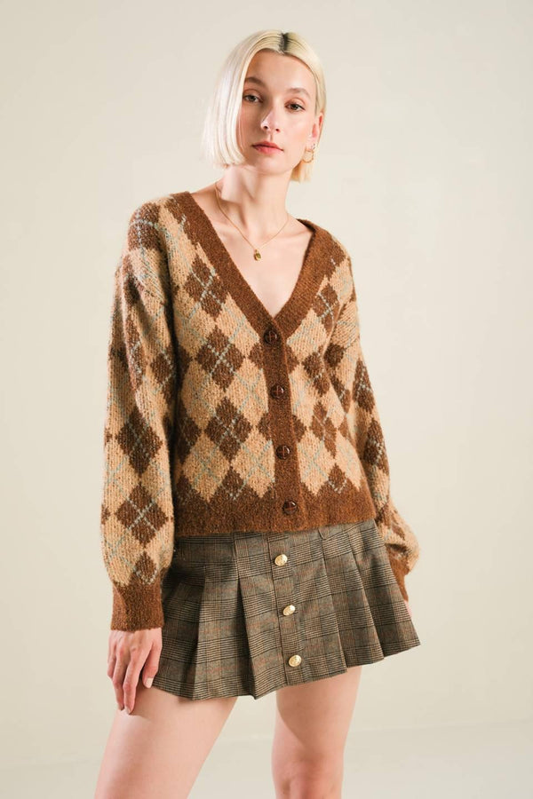 CHAMPAGNE COAST SWEATER CARDIGAN.