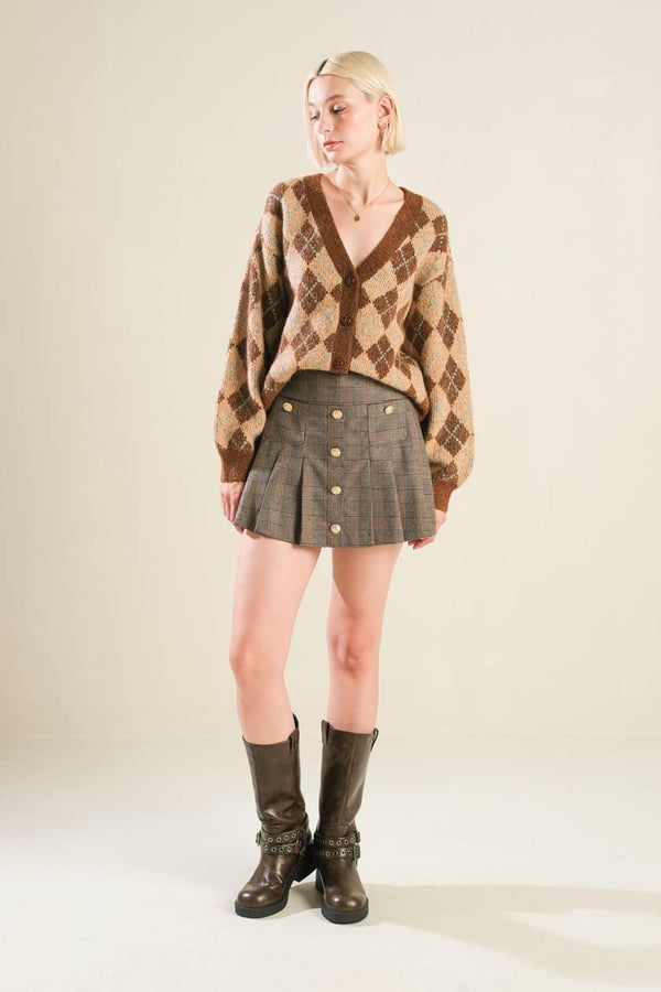CHAMPAGNE COAST SWEATER CARDIGAN.