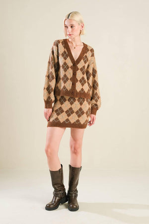 CHAMPAGNE COAST SWEATER CARDIGAN.