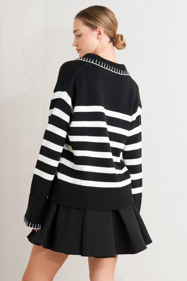TIMELESS CHARM SWEATER TOP.
