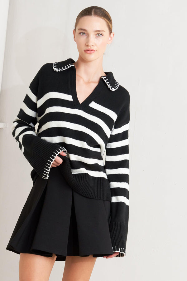 TIMELESS CHARM SWEATER TOP.