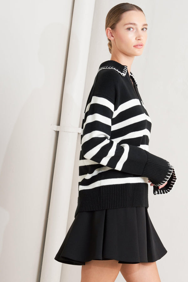 TIMELESS CHARM SWEATER TOP.