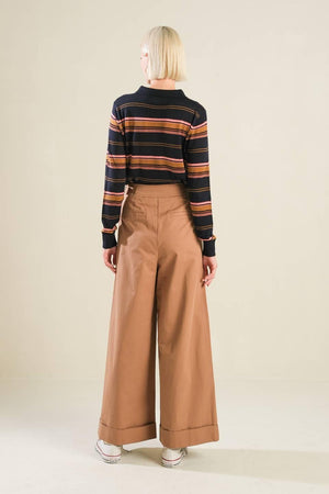 CALL IT FATE SWEATER POLO TOP.