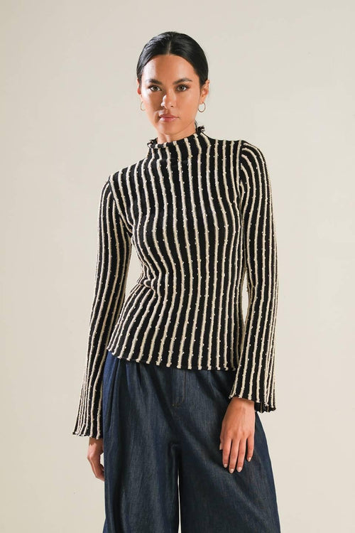 LUCKY TO HAVE YOU KNIT TOP.