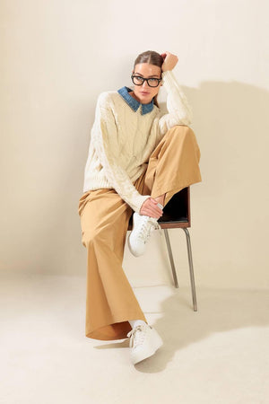 TOTALLY SMITTEN PULLOVER SWEATER TOP.