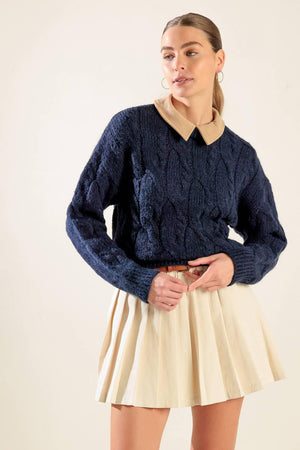 TOTALLY SMITTEN PULLOVER SWEATER TOP.