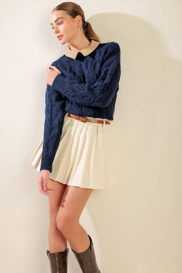 TOTALLY SMITTEN PULLOVER SWEATER TOP.