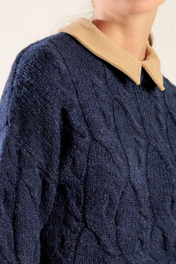 TOTALLY SMITTEN PULLOVER SWEATER TOP.
