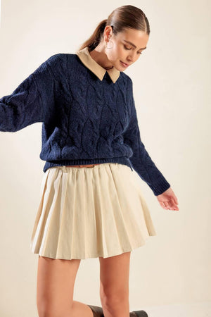 TOTALLY SMITTEN PULLOVER SWEATER TOP.